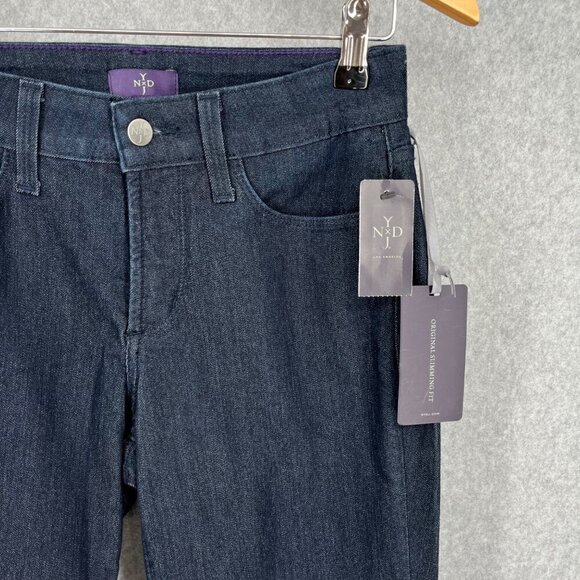 NYDJ Barbara Bootcut Jeans Size 2 Dark Wash Denim Slimming LiftxTuck Classic NEW - Picture 2 of 14